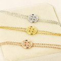 Delicate Jewelry Charm Fastener Womens Gold Bracelets